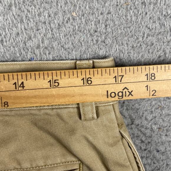 L.L. Bean Natural Fit Flannel Lined Pants Men's 34x29 Beige Outdoors Cotton - Picture 10 of 10